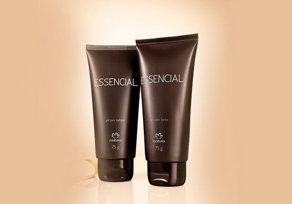 Presente Natura Essencial Masculino Barba - Gel para Barbear + Gel Após Barba + Embalagem